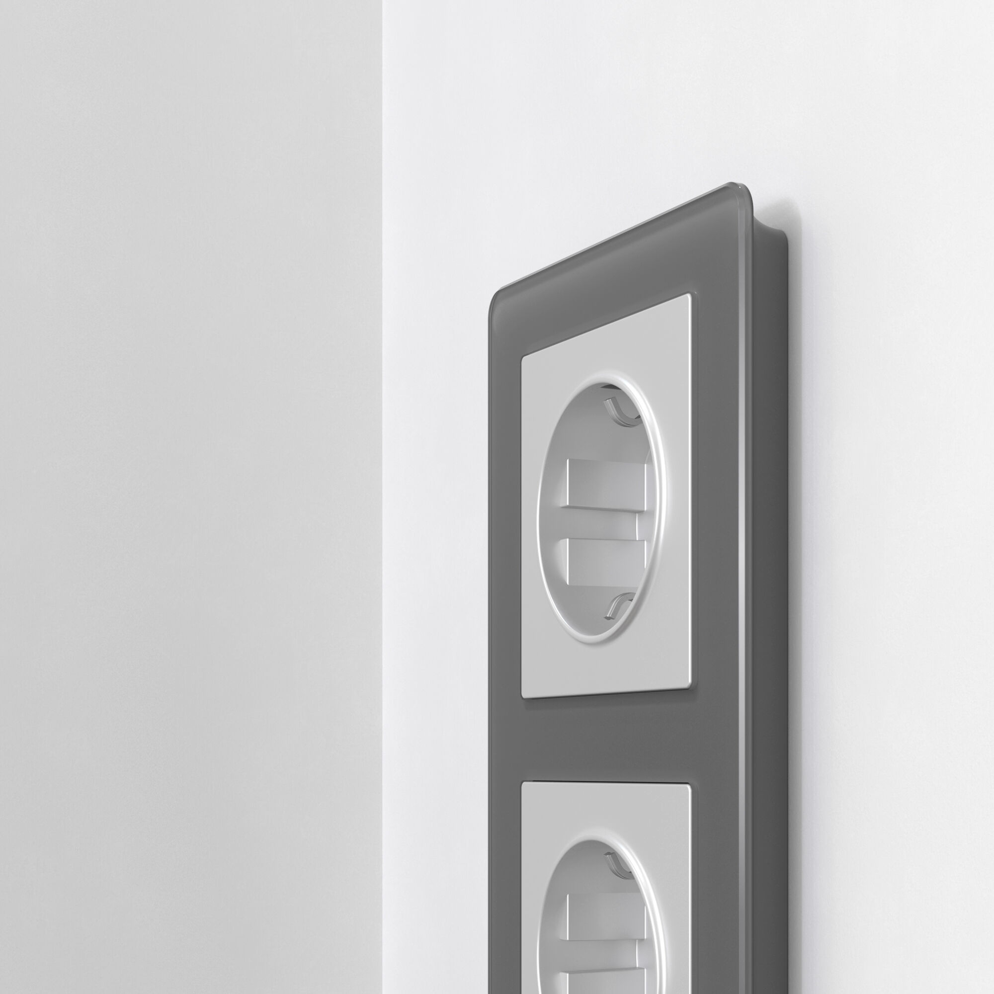 Рамка на 2 поста Acrylic Werkel (графит) W0022704