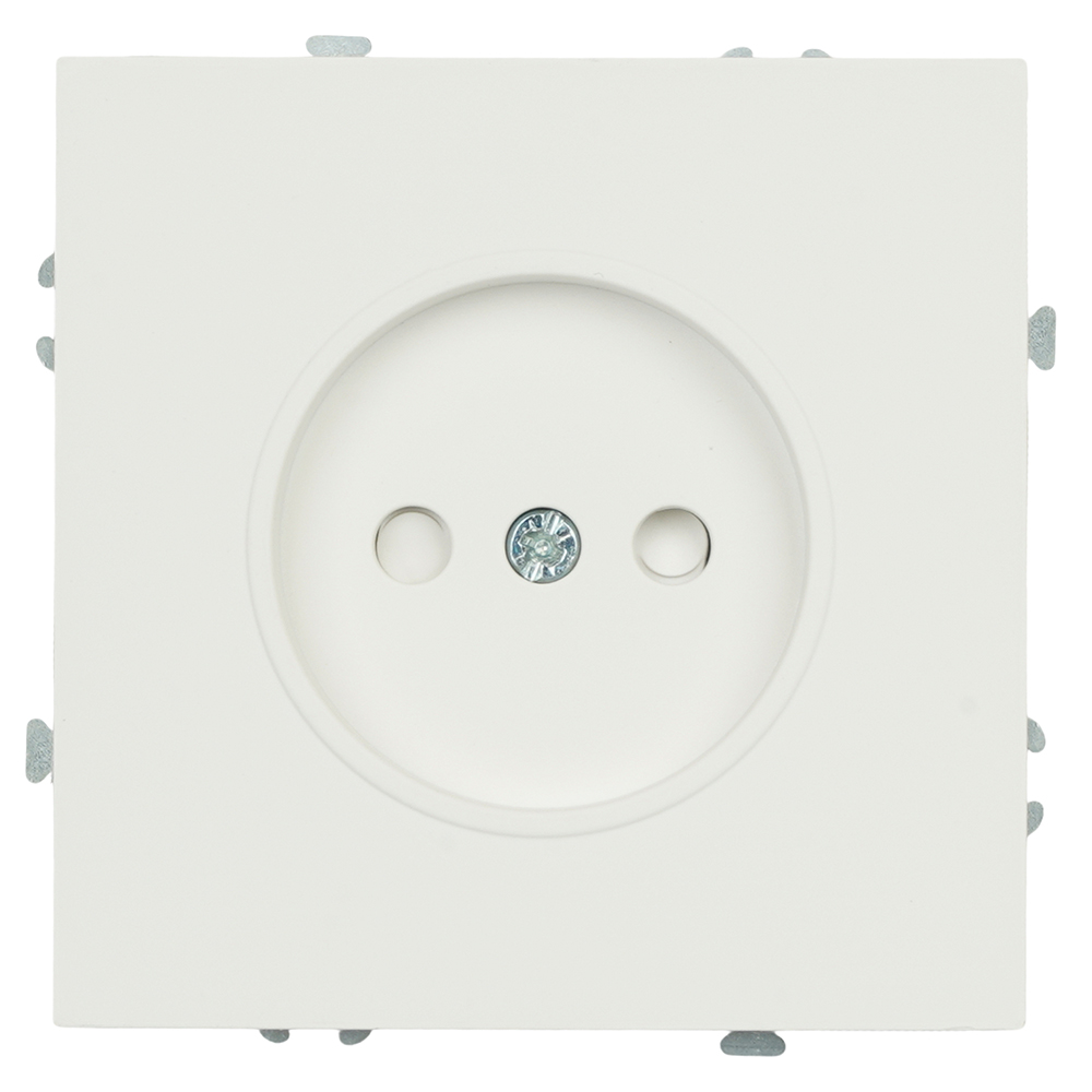 Розетка 1-местная с з/ш, б/з (механизм), СЗК, STEKKER, 250В, 16А, серия Эмили, RST16-5109-01ZK, белый фарфор, soft touch