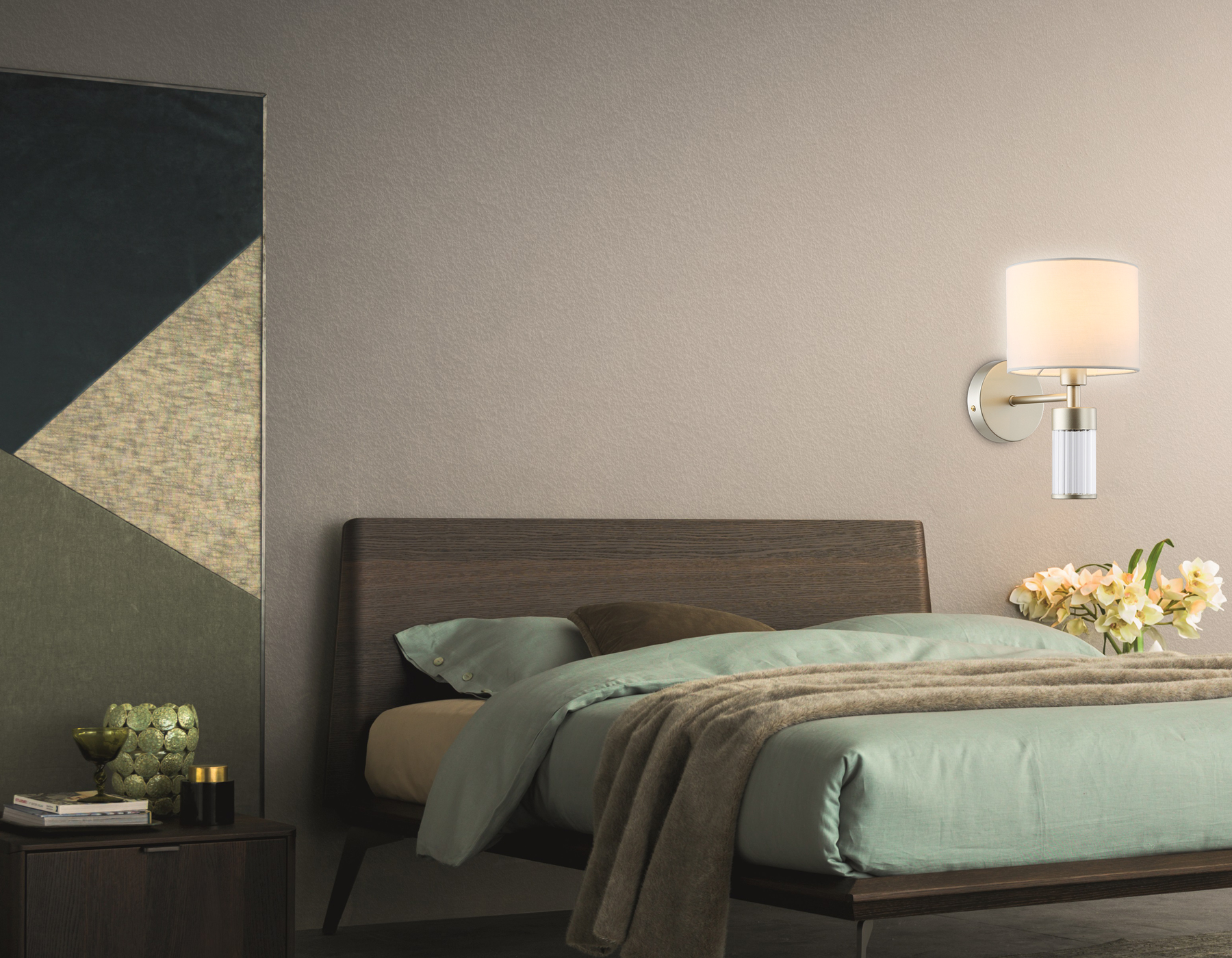 LH71305 CGD/WH золото/белый E14 max 40W 220*150*260