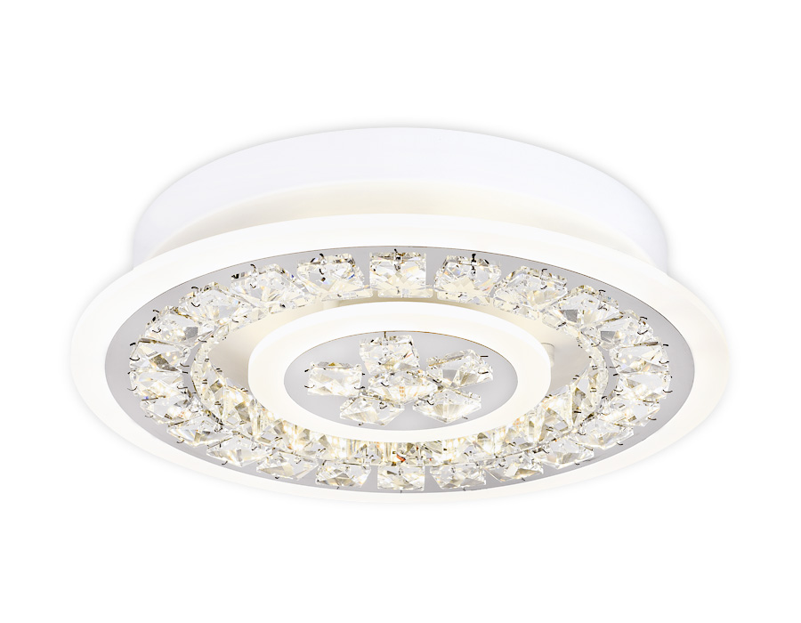 Потолочный светодиодный светильник Ambrella FA153 WH белый  82W  (ПДУ РАДИО 2.4)