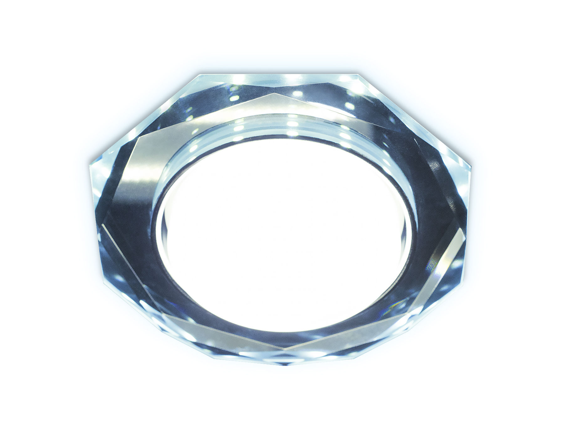 Встраиваемый светильник Ambrella G216 CL/CH/CLD хром/прозрачный GX53+3W (LED COLD)