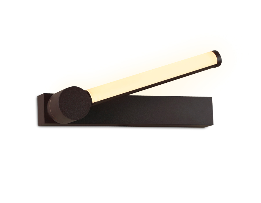 Настенный поворотный светодиодный светильник с выключателем Ambrella FW436 SCF кофе песок LED 4200K 10W 310*50*110