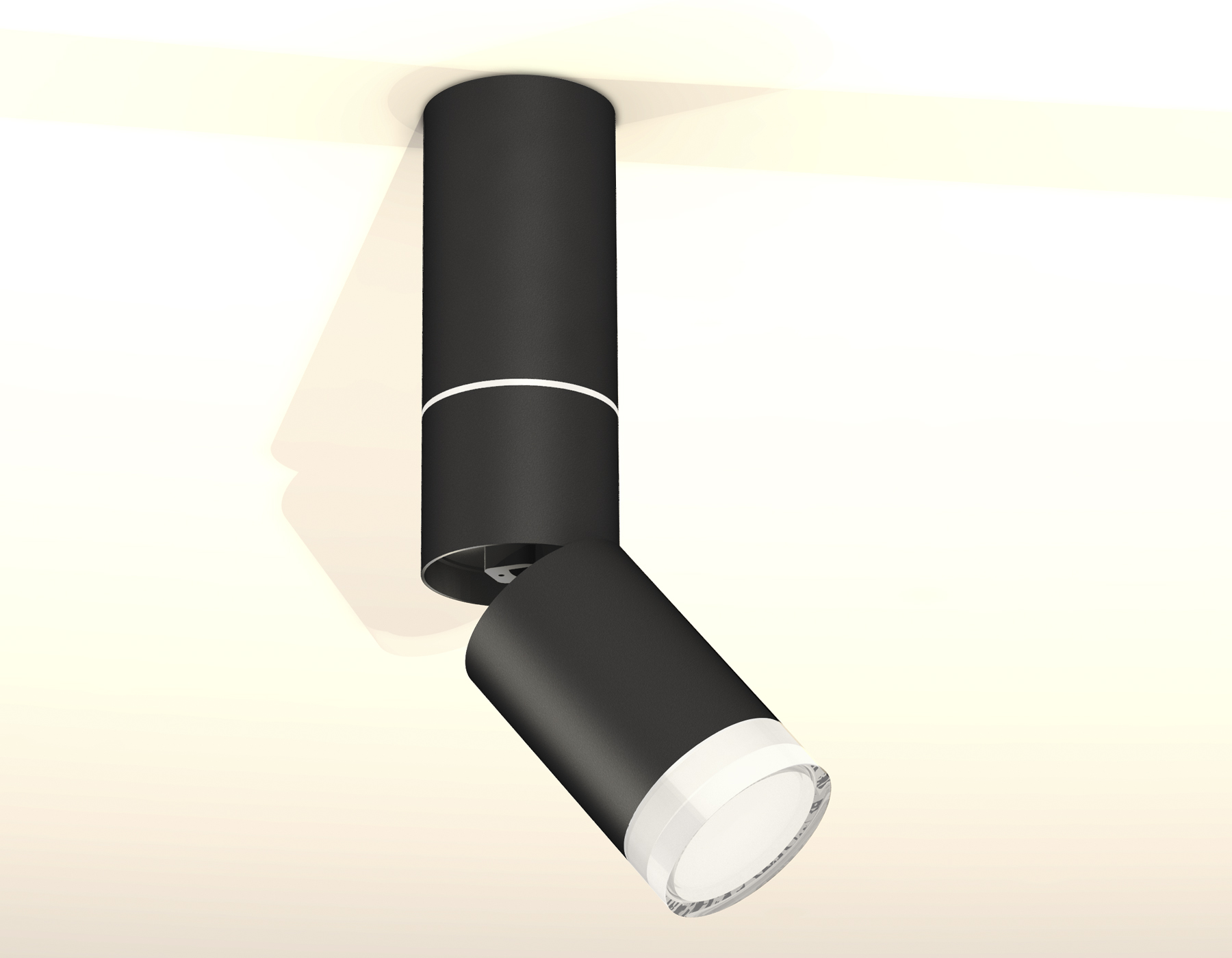 Накладной поворотный светильник XM6313105 SBK/FR/CL черный песок/белый матовый/прозрачный MR16 GU5.3
