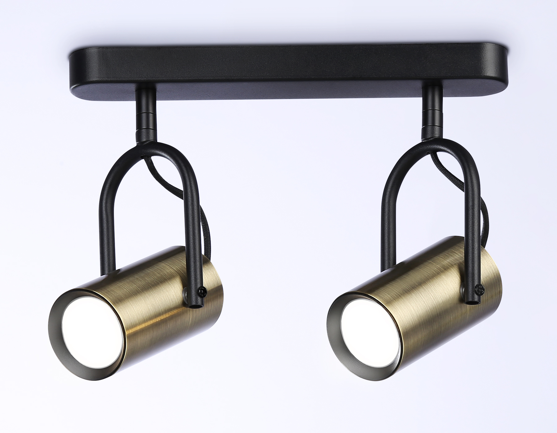 Накладной поворотный спот Ambrella TA13194/2 BK/SB черный/бронза GU10/2 max 12W 260*100*195