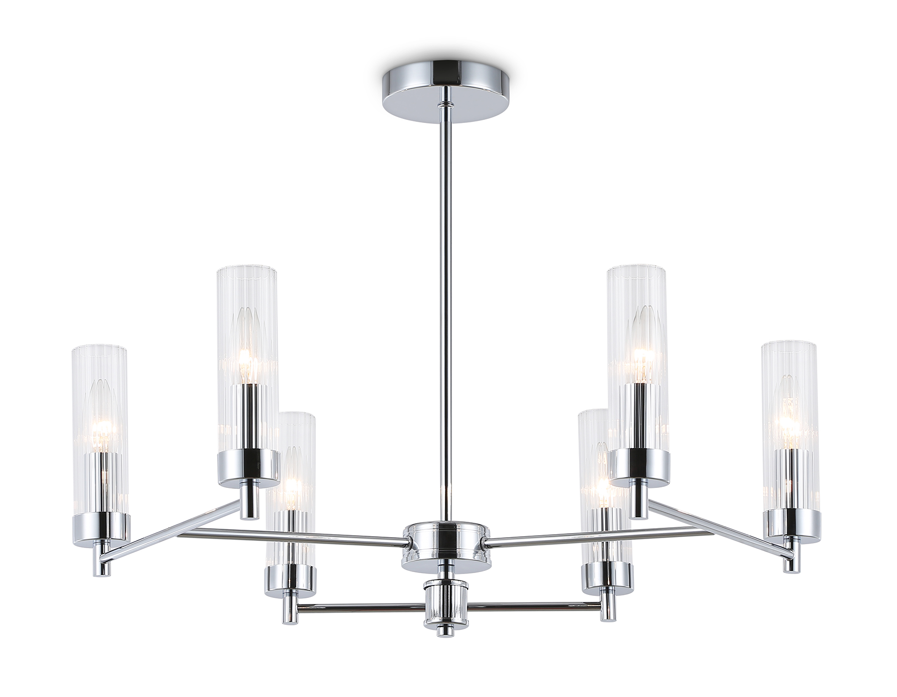 LH55151/6 CH/CL хром/прозрачный E14/6 max 40W D675*520