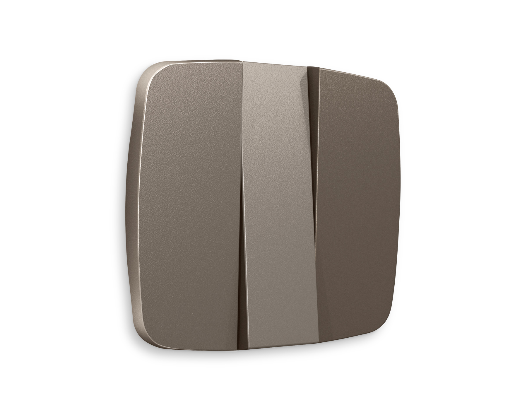 OP6350 Лицевая панель OMEGA (Темная бронза матовый) для 3-кл выключателей QUANT