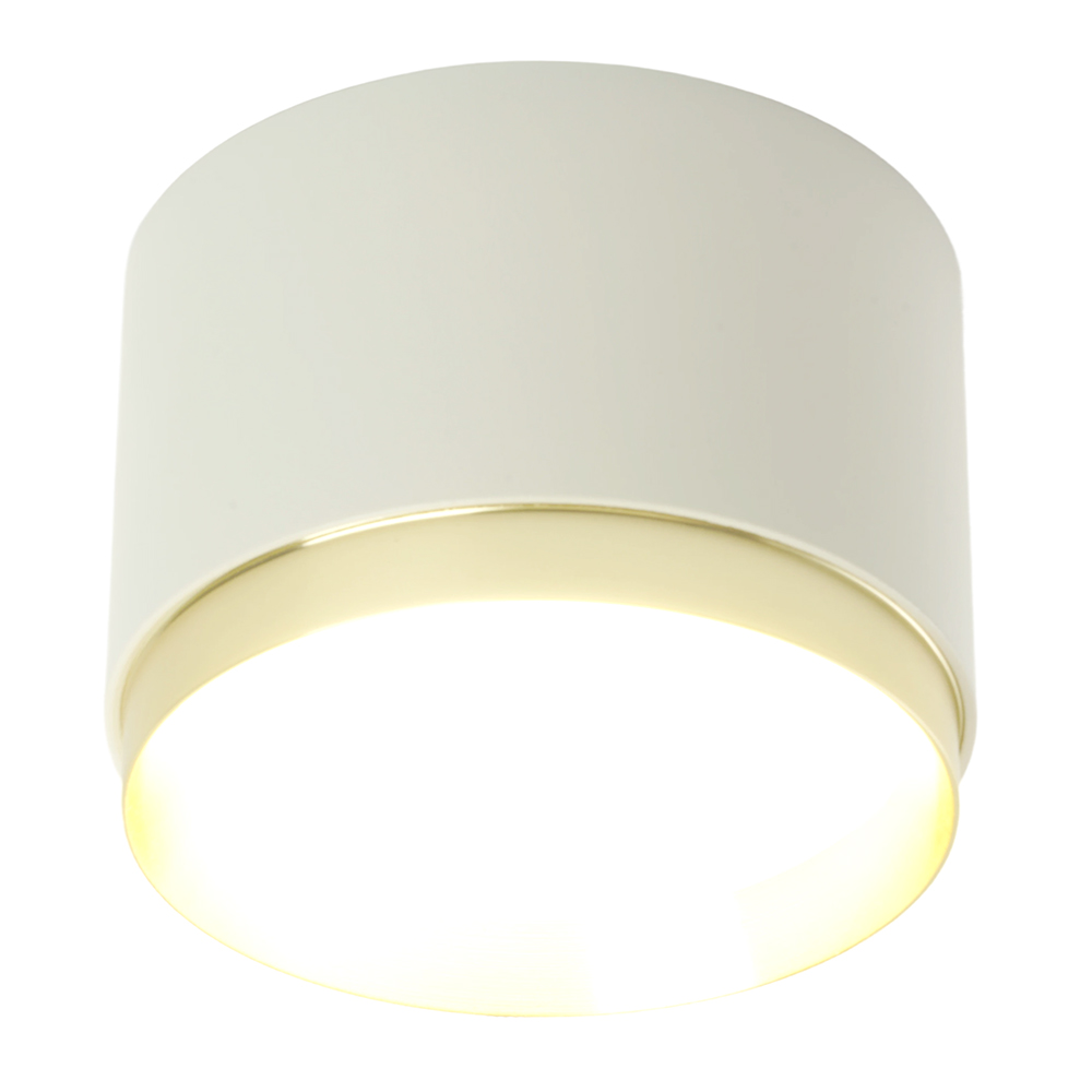 Светильник потолочный Feron Barrel DUET HL459  12W, 230V,GX53, белый + золото IP20