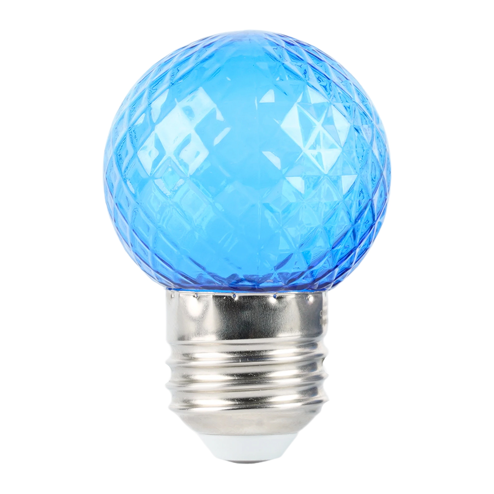 Лампа светодиодная Feron LB-385 Шарик синий прозрачный E27 1W 230V