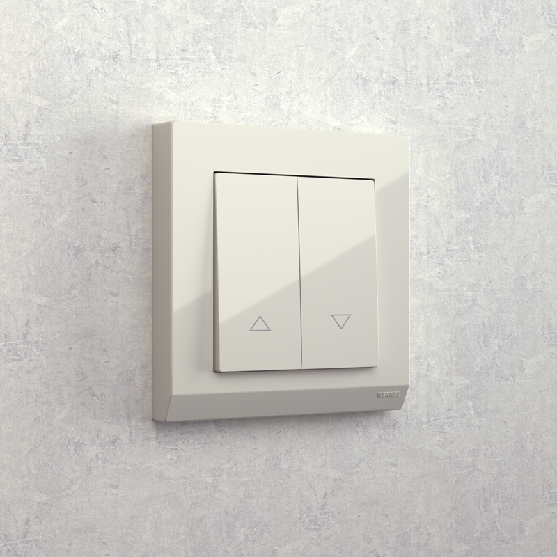 Выключатель жалюзи WERKEL (слоновая кость) WL03-01-02 / W1124503 / a041293