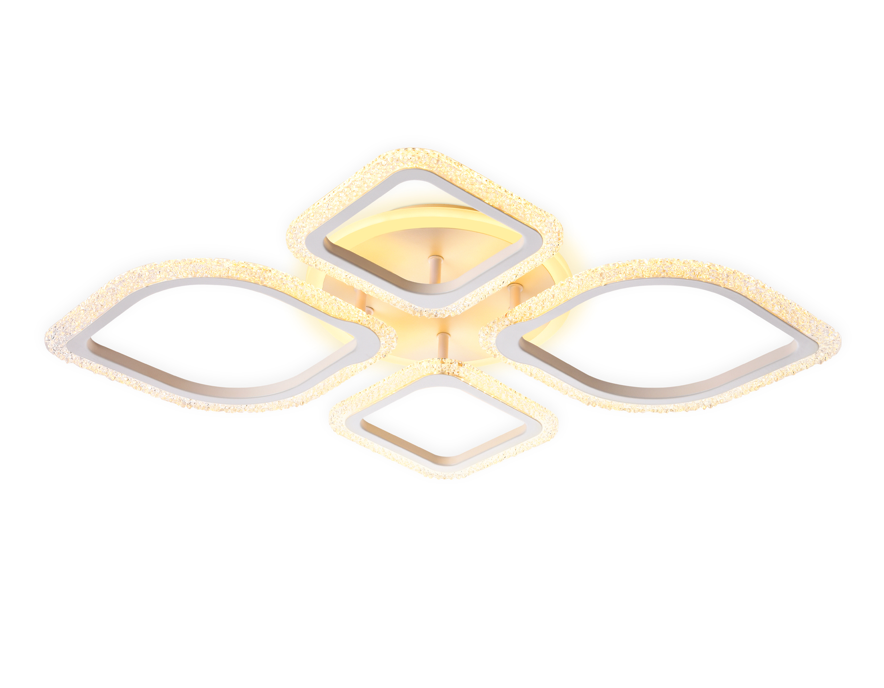 Потолочный светодиодный светильник с пультом Ambrella FA5147 WH белый 77W 680*630*90 (ПДУ РАДИО 2.4)