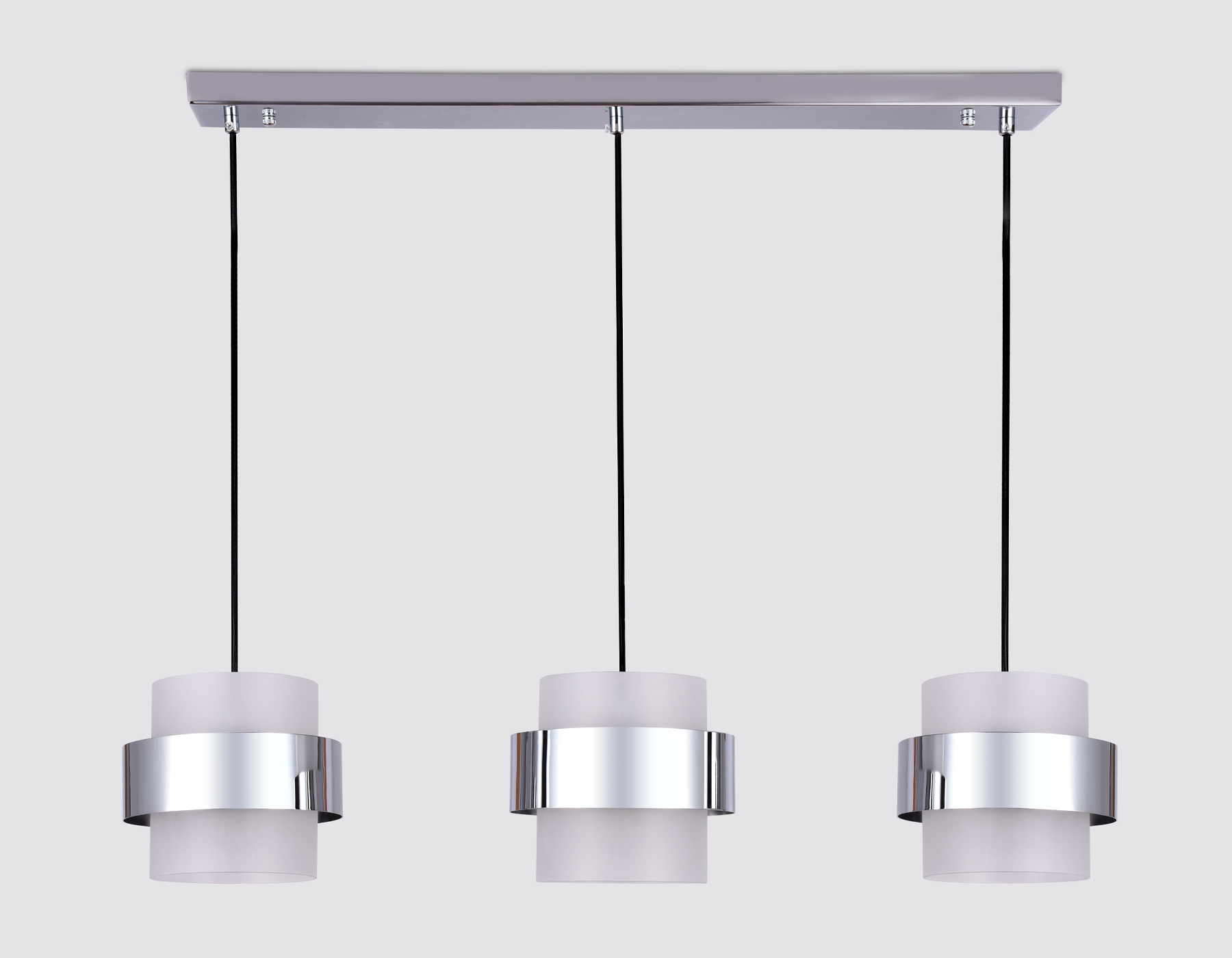 Подвесной светильник со сменной лампой Ambrella TR3651/3 CH/FR хром/матовый E27/3 max 40W 820*180*700