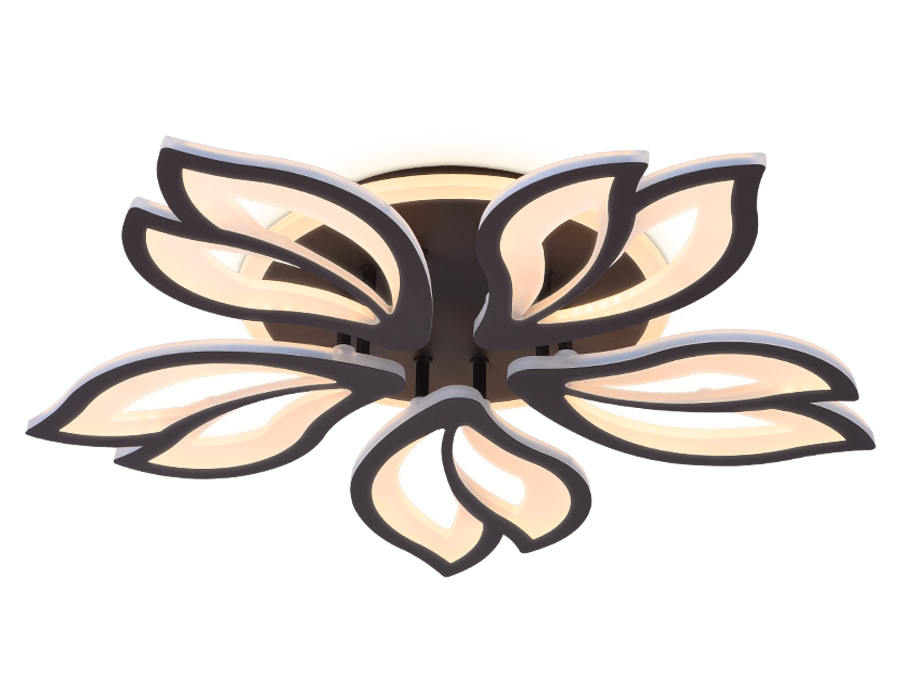 Потолочный светодиодный светильник с пультом FA544/5 CF Ambrella кофе 104W 580*560*80 (ПДУ РАДИО 2.4)