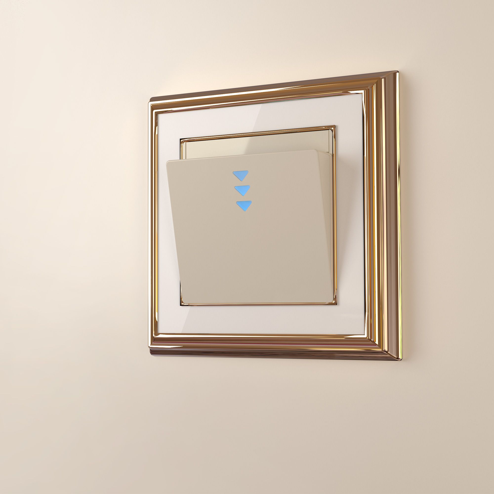 Рамка WERKEL Palacio на 1 пост (золото/белый) WL17-Frame-01 / W0011329 / a037677