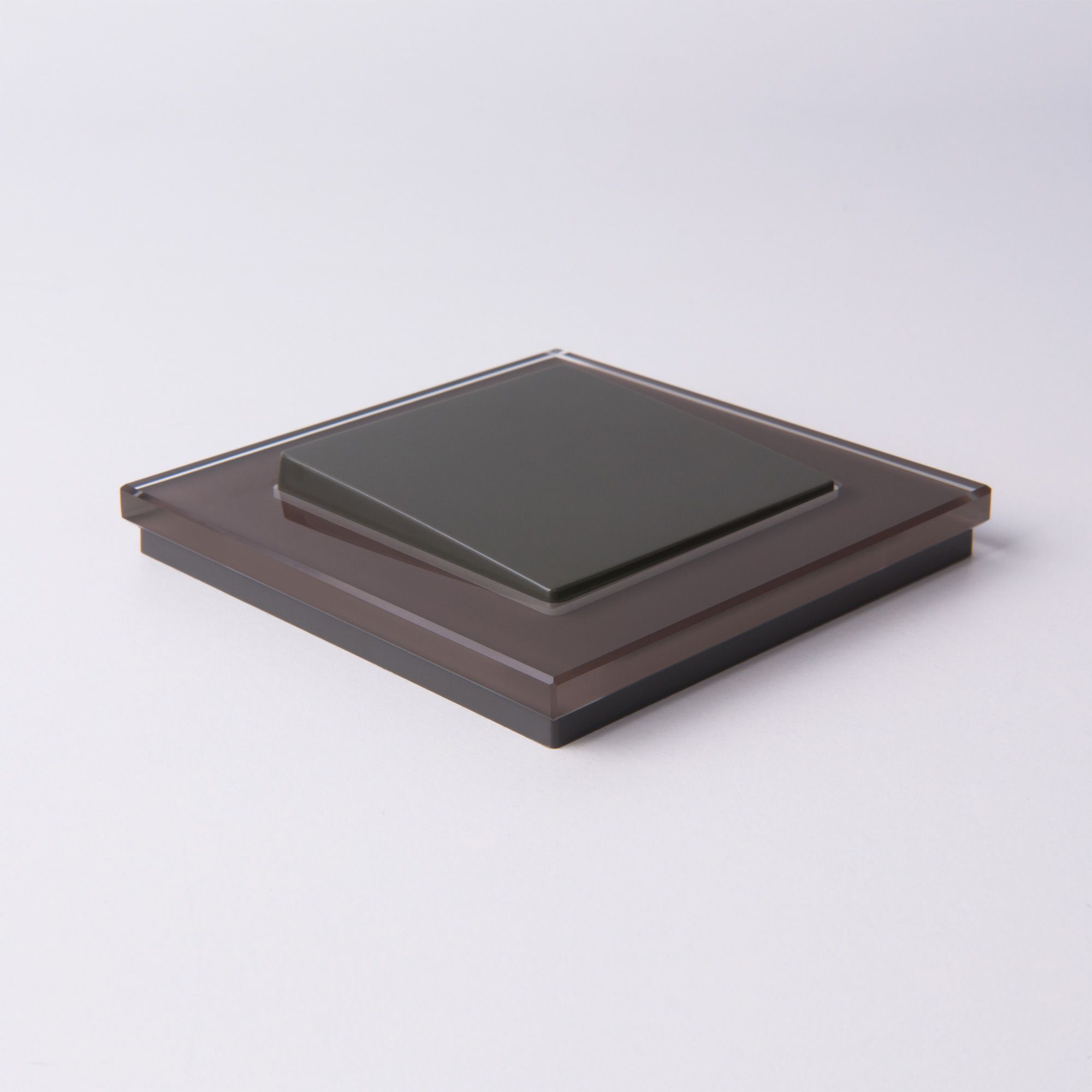 Рамка WERKEL Favorit на 1 пост (мокко, стекло) WL01-Frame-01 / W0011118 / a031792