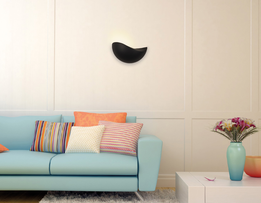 Настенный светильник Ambrella Sota FW188 BK/S 5W 3000K черный/песок