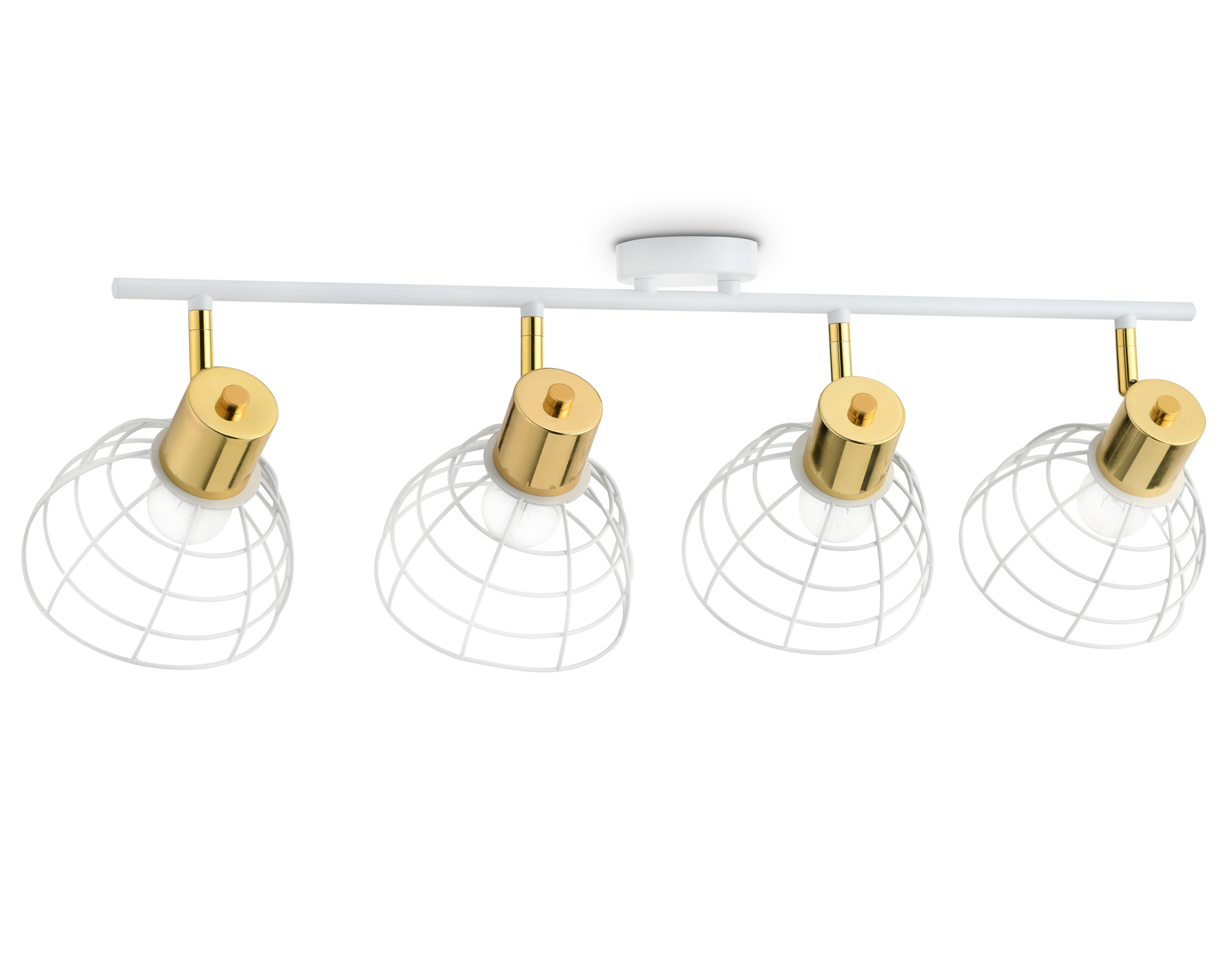 Настенно-потолочный спот Настенно-потолочный спот TR8603/4 WH/GD белый/золото E27*4 max 40W 465*154*230