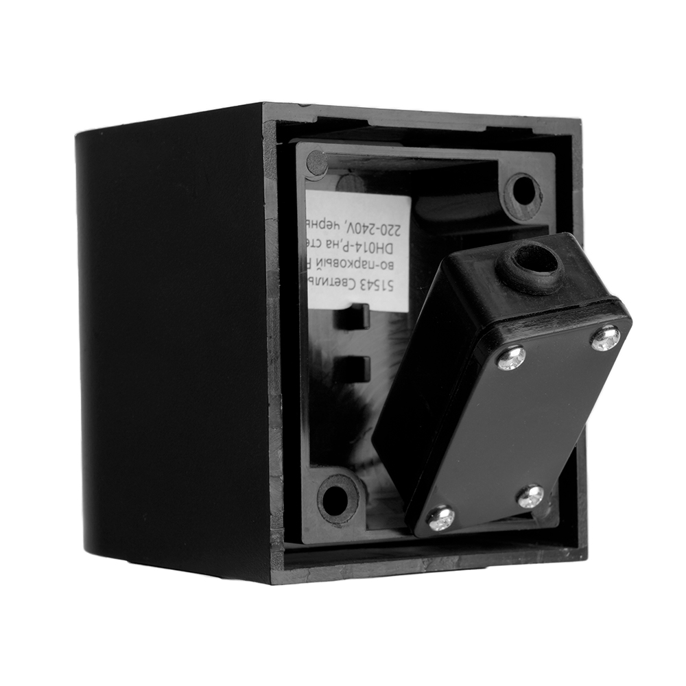 Светильник садово-парковый Feron.ONE DH014-P,на стену, GU10 220-240V, черный пластик