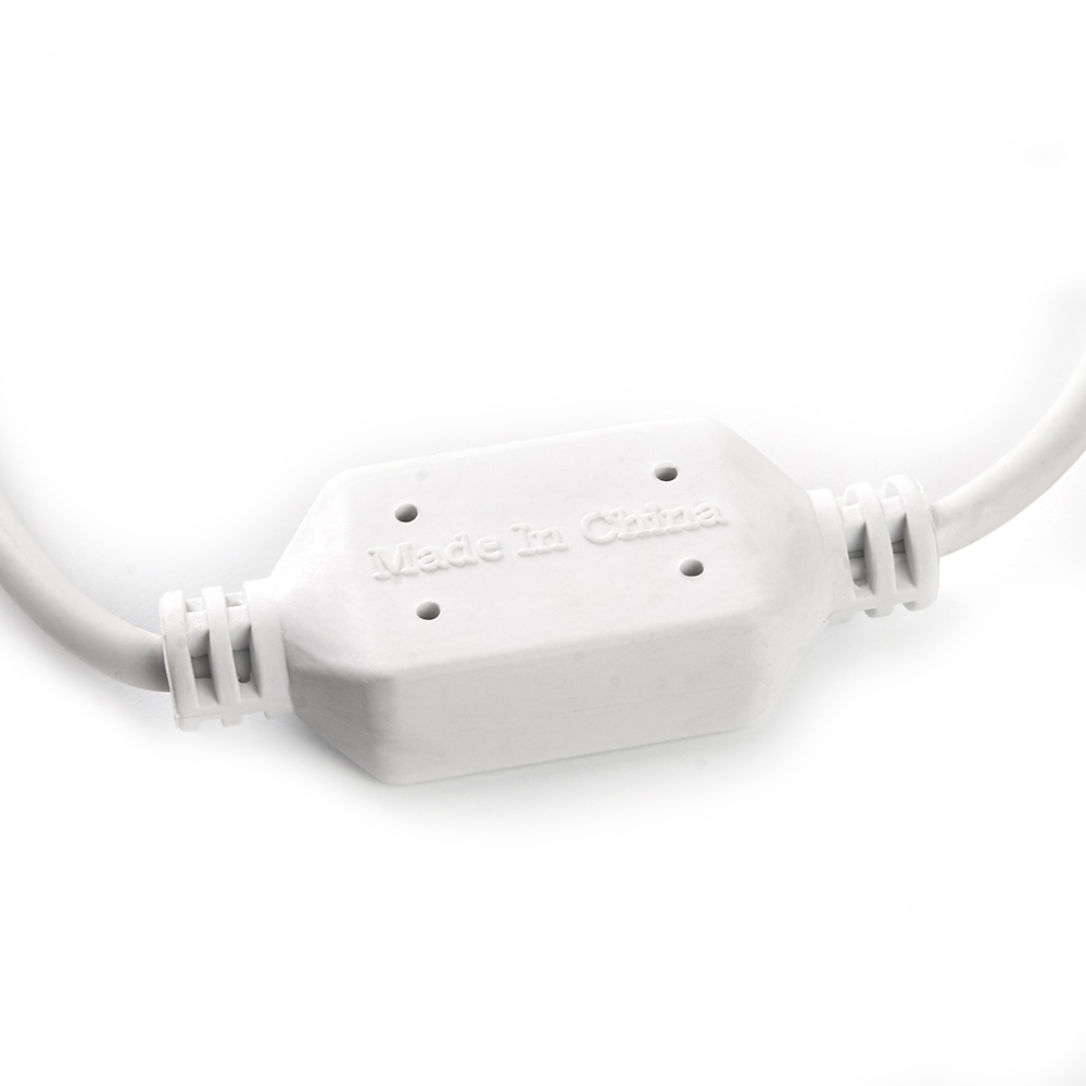 Сетевой шнур для гирлянд 3м, 2*0,5мм2, IP44, белый, DM403 Сетевой шнур для гирлянд 3м, 2*0,5мм2, IP44, белый, DM403