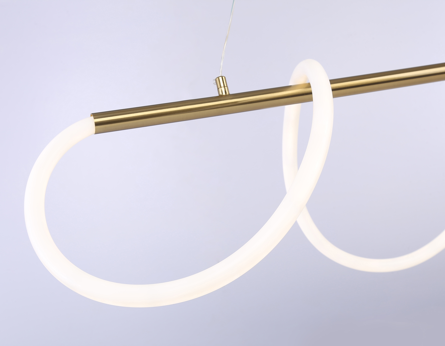 Подвесной светильник Ambrella FL10535 BS латунь 3000K/4200K/6400K 53W 1000*24*1200 (ПДУ РАДИО 2.4G)