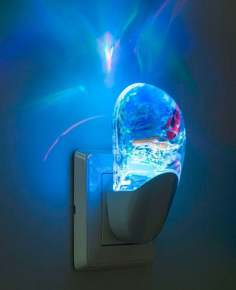 Светильник ночник Feron FN1020 0,72W 230V, синий