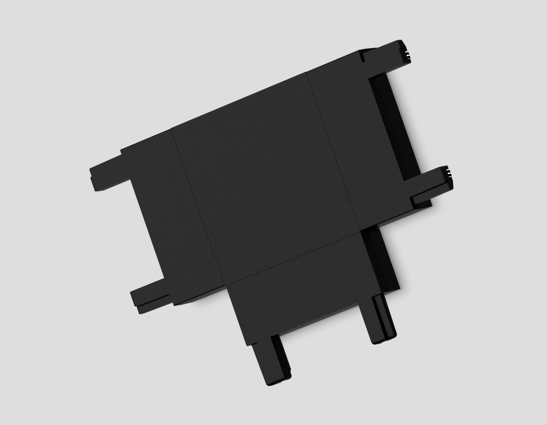 Коннектор T-образный для шинопровода Magnetic Ultra Slim Ambrella GV1122 BK черный 46*36*6