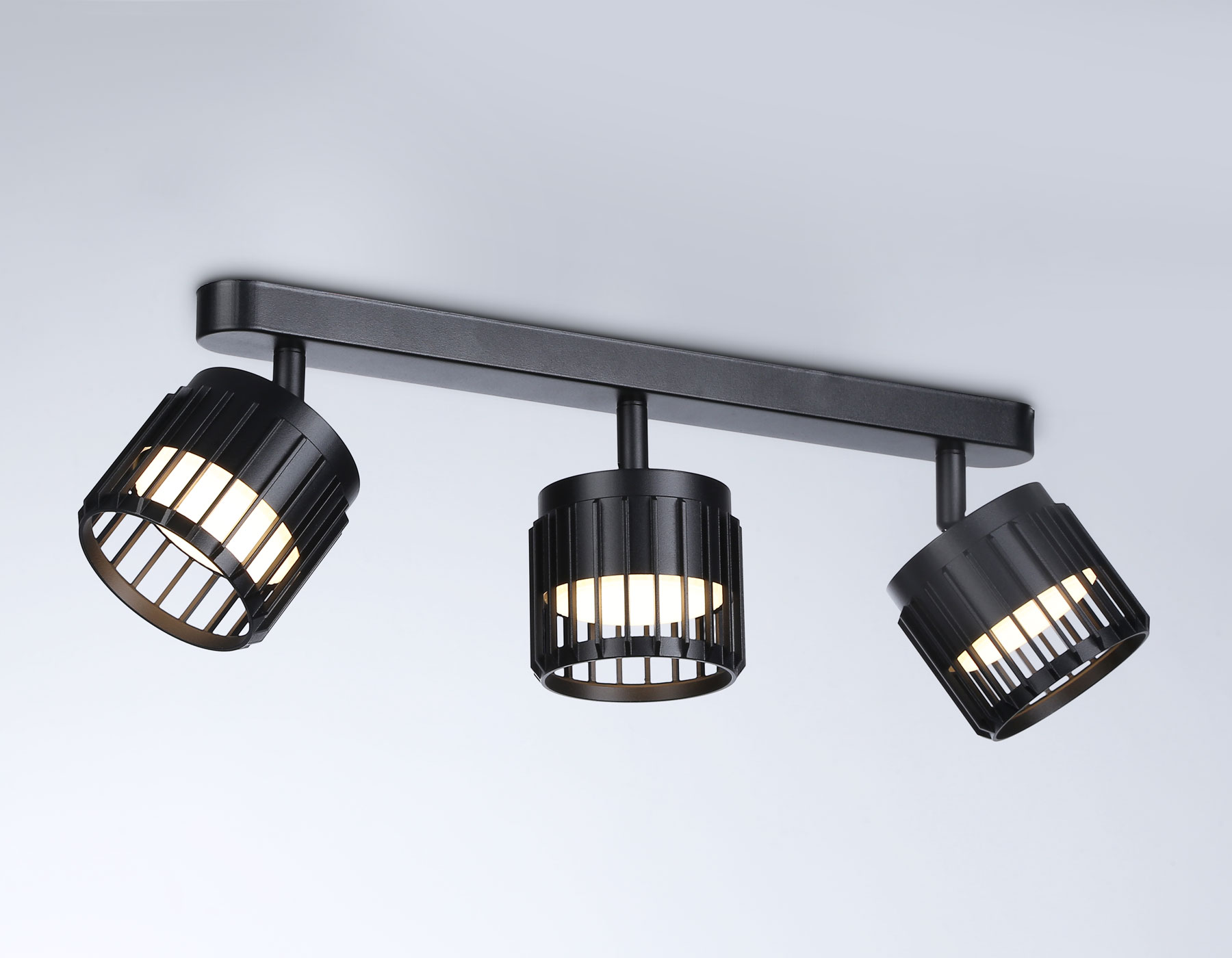 Накладной поворотный спот Ambrella TN71168/3 BK черный GX53/3 400*100*125