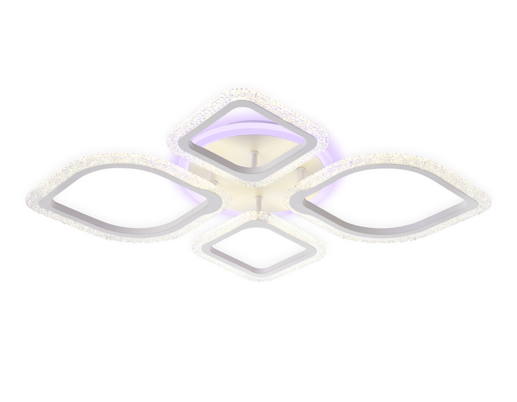 Потолочный светодиодный светильник с пультом Ambrella FA5147 WH белый 77W 680*630*90 (ПДУ РАДИО 2.4)