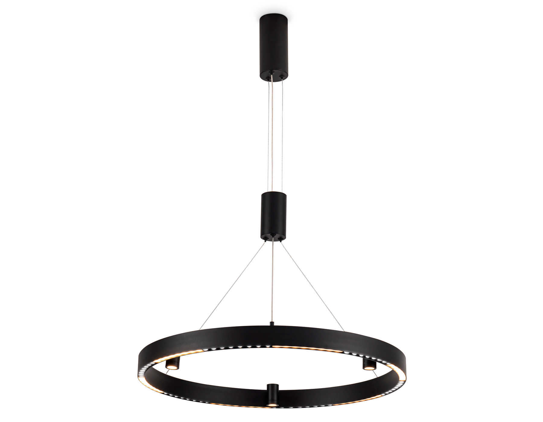 Подвесной LED светильник FL5845/1+3 BK черный 40W 3000K/4200K/6400K D600*1200 (без ПДУ)