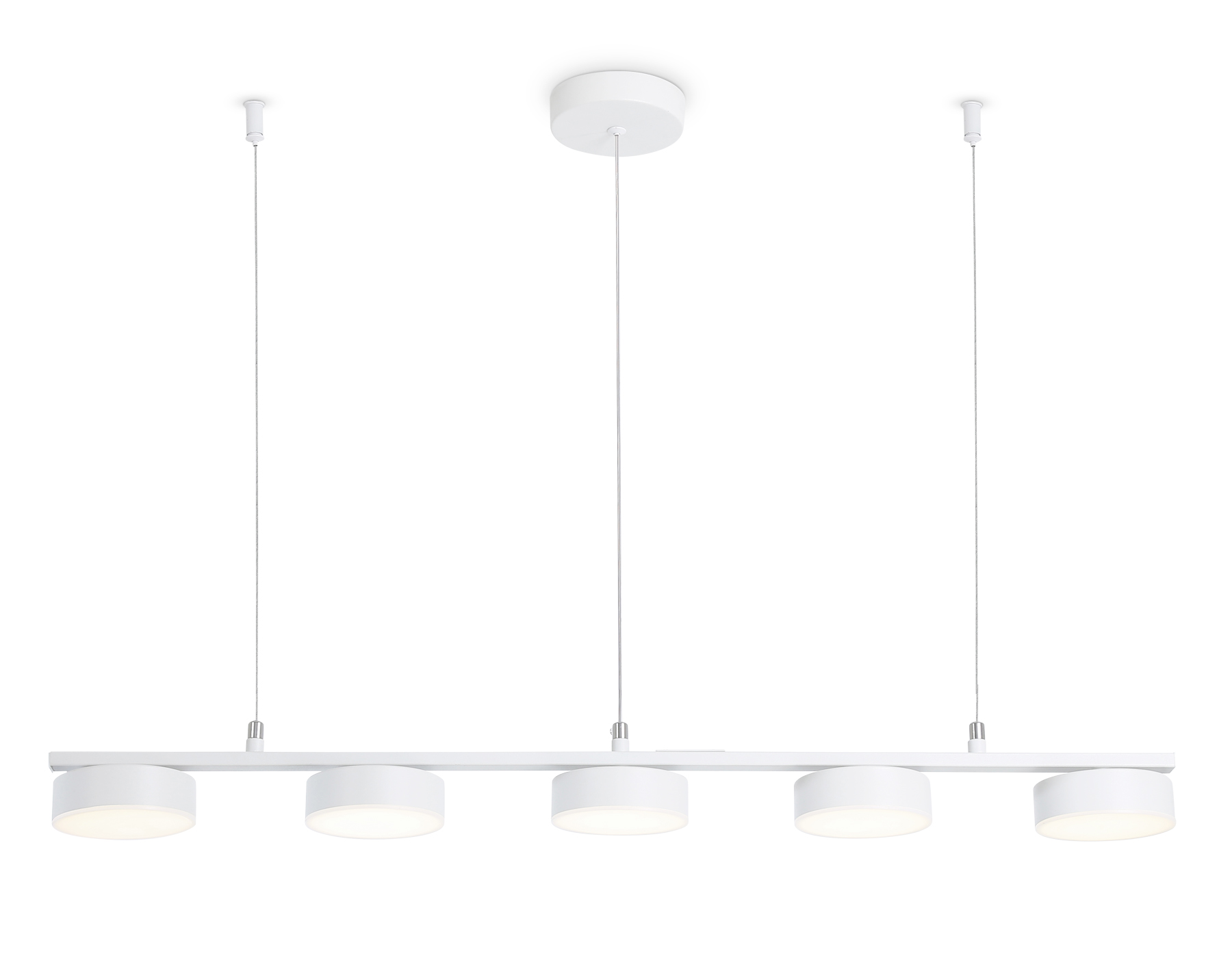 Подвесной светильник Ambrella FL51733/5 WH белый 3000K/4200K/6400K 25W 800*100*1000 (Без ПДУ) Подвесной светильник Ambrella FL51733/5 WH белый 3000K/4200K/6400K 25W 800*100*1000 (Без ПДУ)