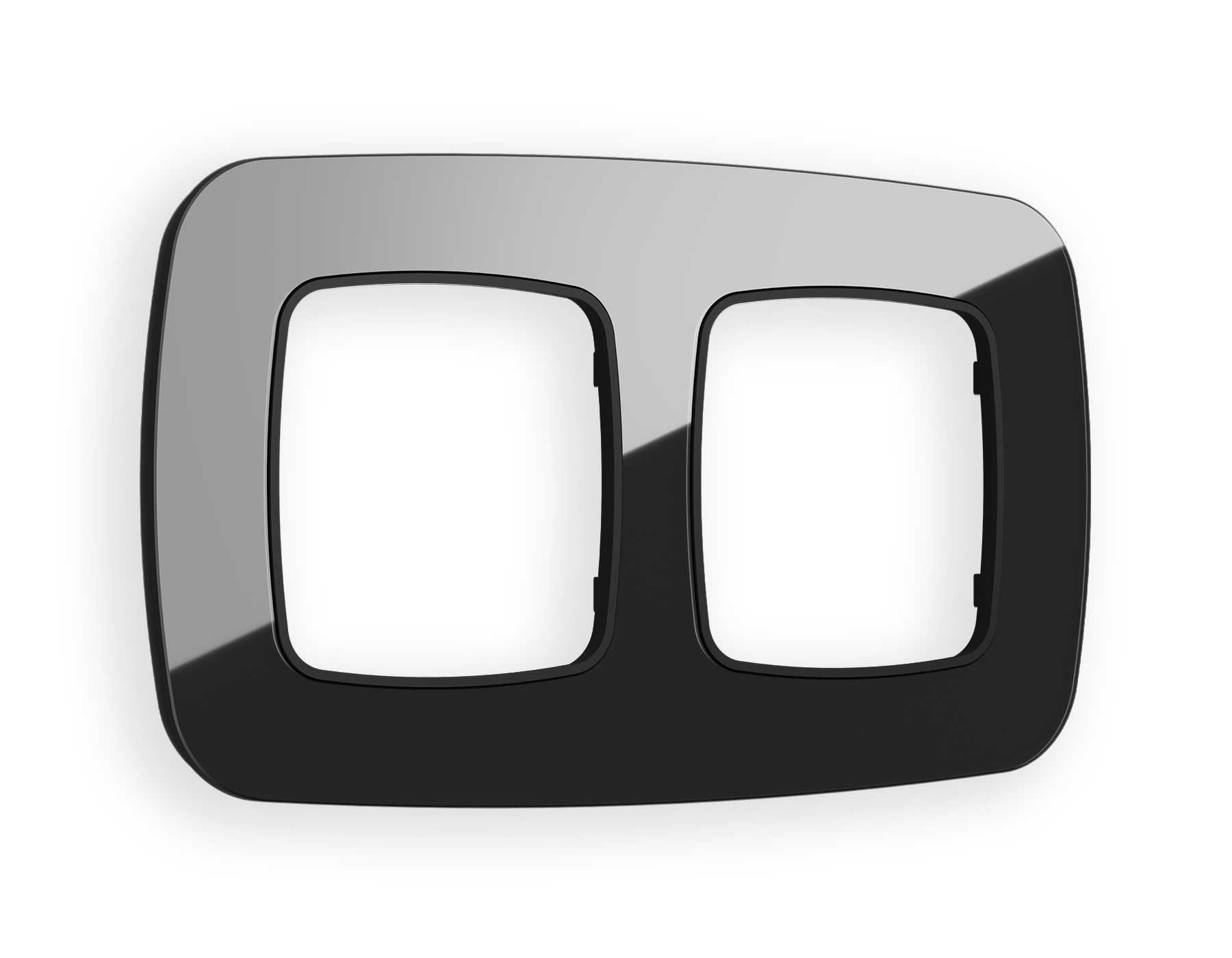 OF350802 Рамка OMEGA Radian (Черный Стекло закаленное натуральное) 2-ая