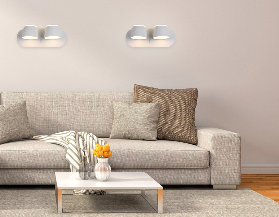 Бра Ambrella Sota FW171/2 WH/S 20W 3000K белый/песок Бра Ambrella Sota FW171/2 WH/S 20W 3000K белый/песок