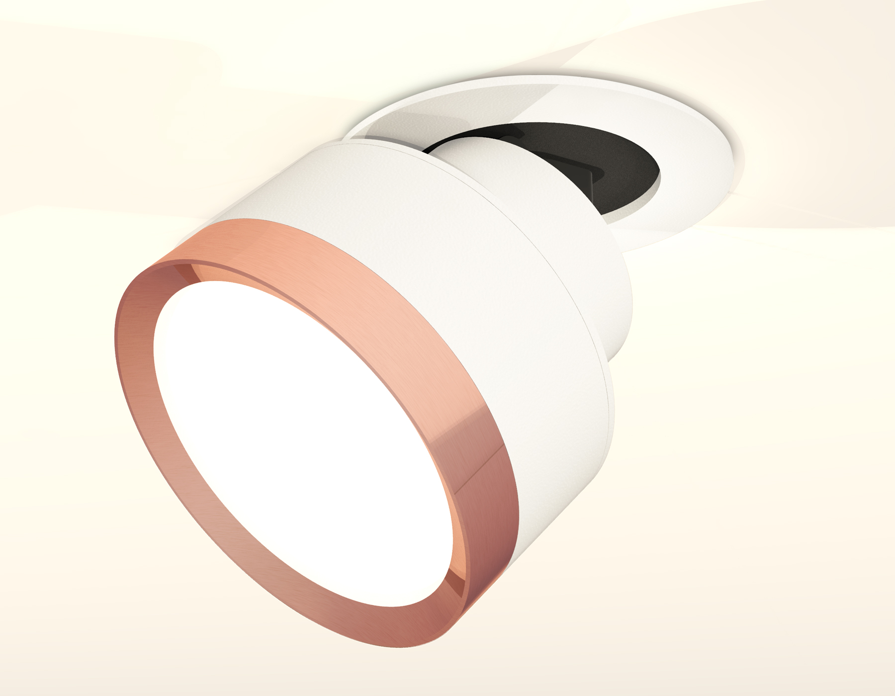 Встраиваемый поворотный светильник XM8101504 SWH/PPG белый песок/золото розовое полированное GX53 (A2241, A2105, C8101, N8126)