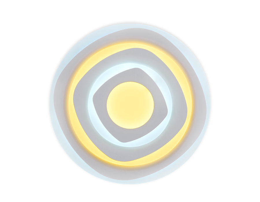 Потолочный светодиодный светильник с пультом Ambrella FA788 WH белый 92W D500*60 (ПДУ РАДИО 2.4)