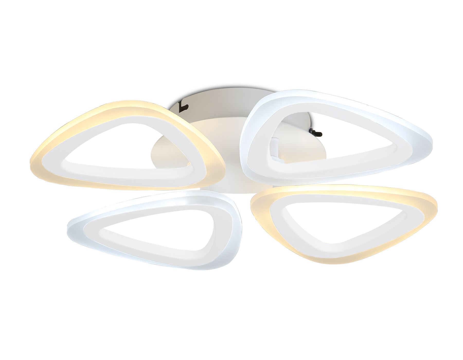 Потолочный светодиодный светильник с пультом Ambrella FA4482/4 WH белый 4200K/3000K+6400K/6400K+3000K 45W 405*405*80 (ПДУ ИК)