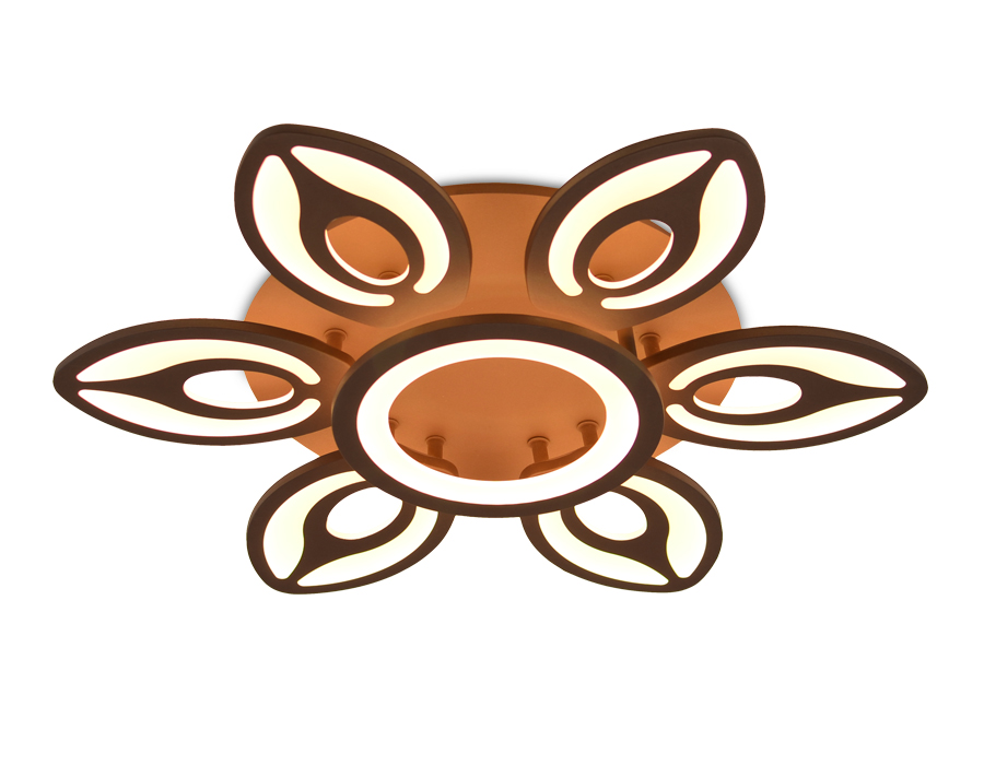 Потолочный светодиодный светильник Ambrella с пультом FA463 кофе 97W D650*120