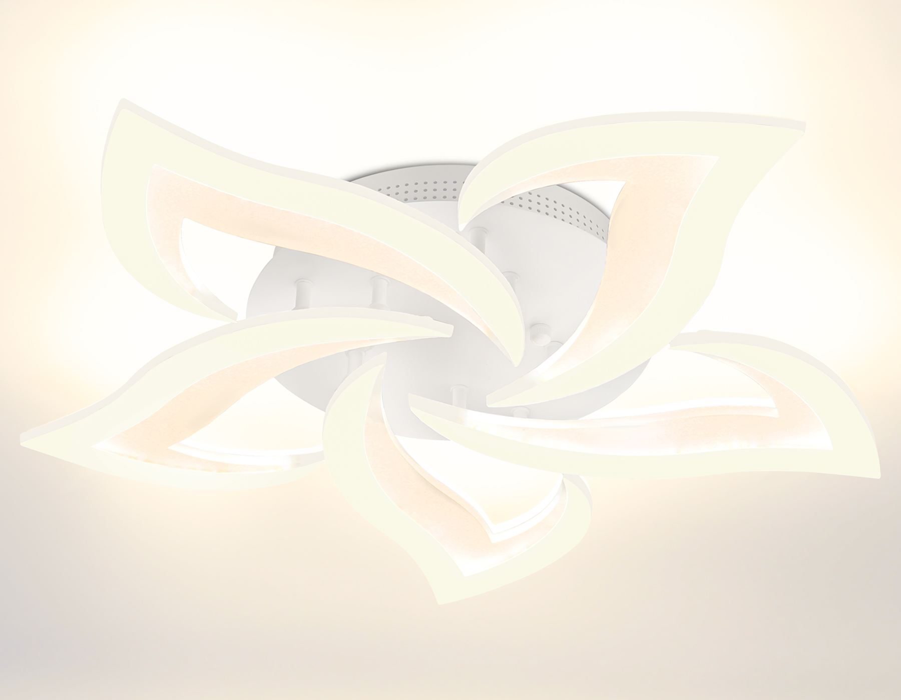 Потолочный LED светильник FA4471/5 WH белый 56W 3000K/4200K/6400K D640*80 (ПДУ ИК)