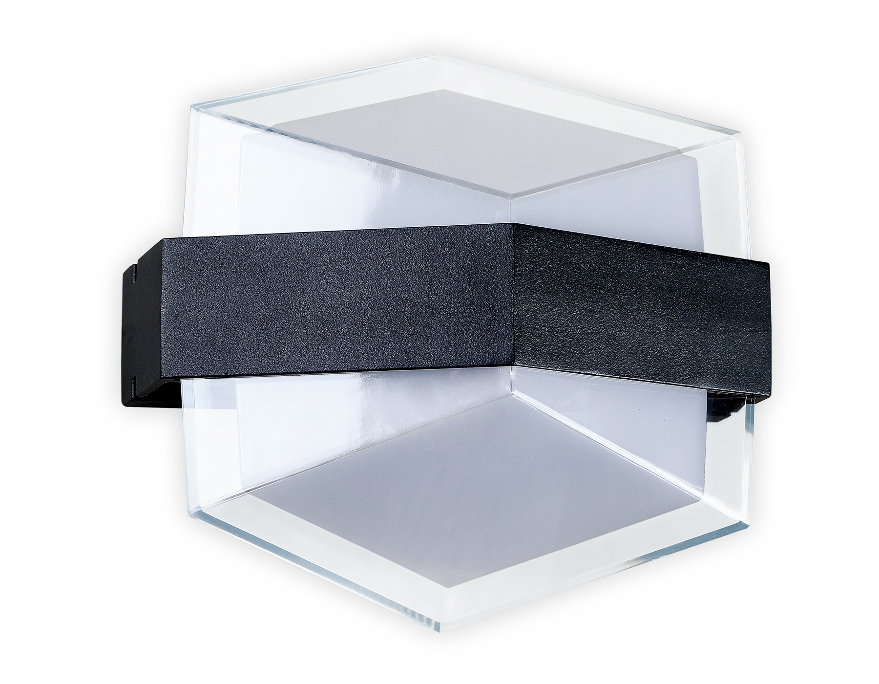 Настенный светодиодный светильник с высокой степенью защиты Ambrella FW300 SBK черный песок LED 3000К 10W 185*170*100