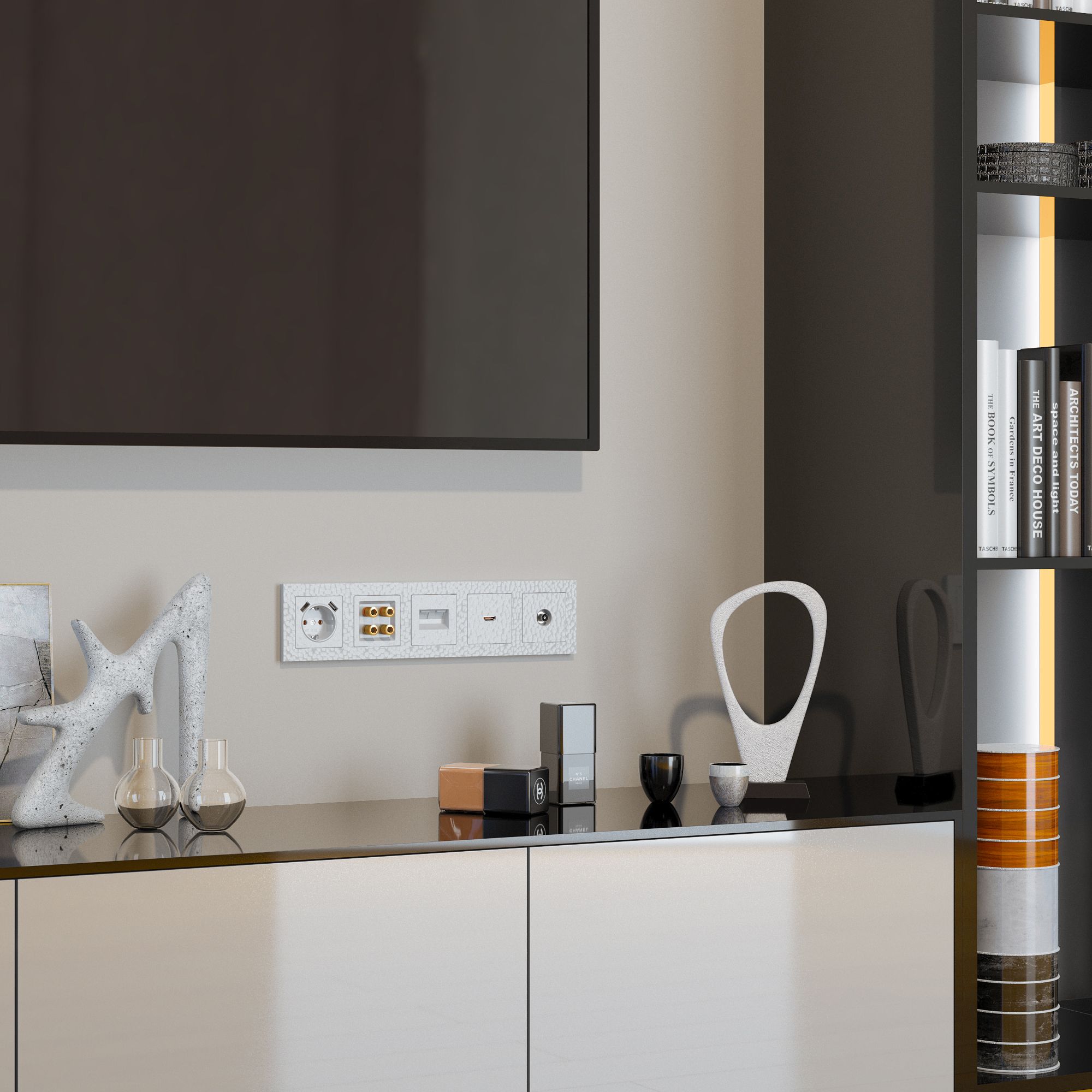 Рамка на 5 постов Werkel Hammer (белый) / W0052401 / a052529