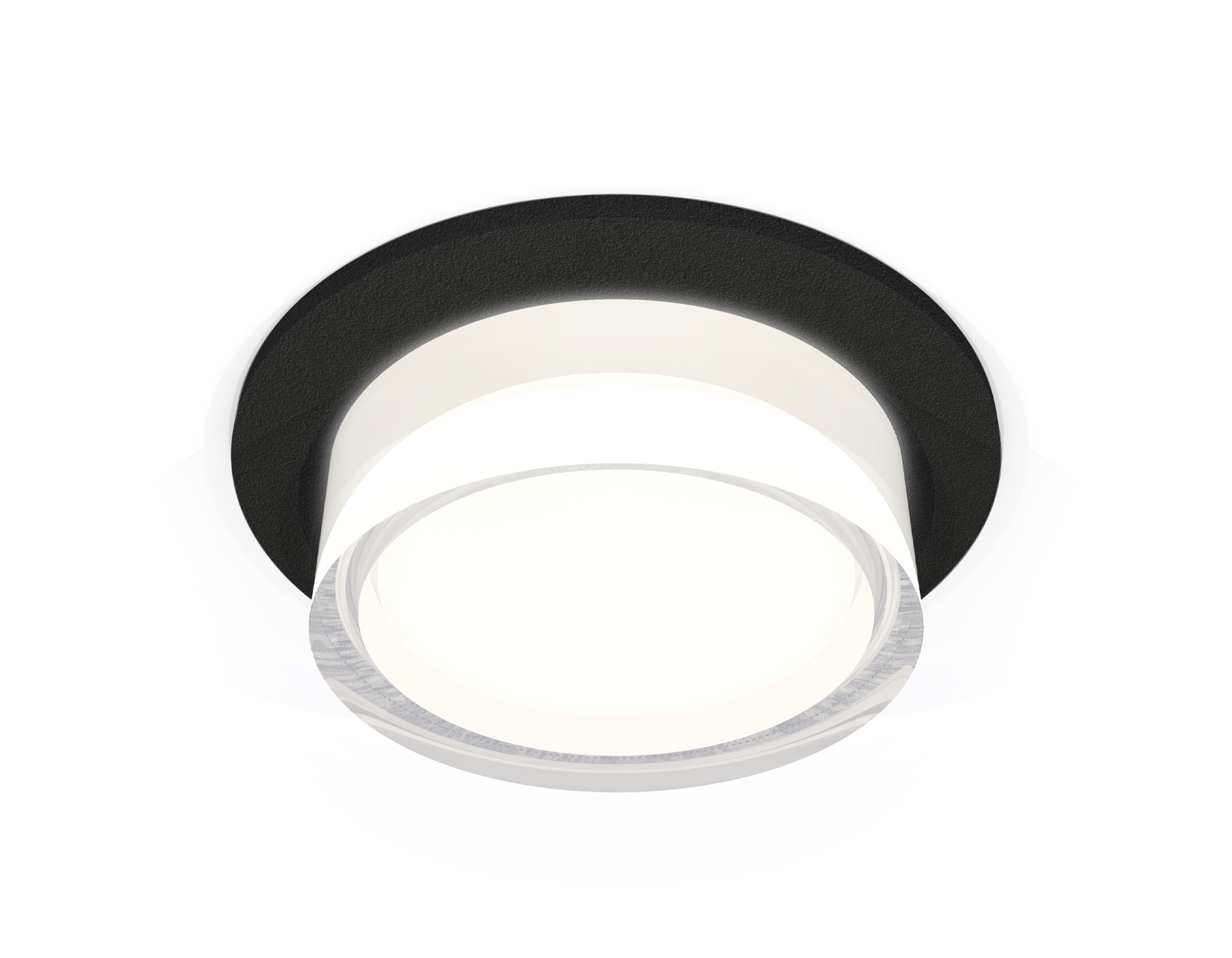 Встраиваемый светильник XC6513063 SBK/FR/CL черный песок/белый матовый/прозрачный MR16 GU5.3 (C6513, N6241)