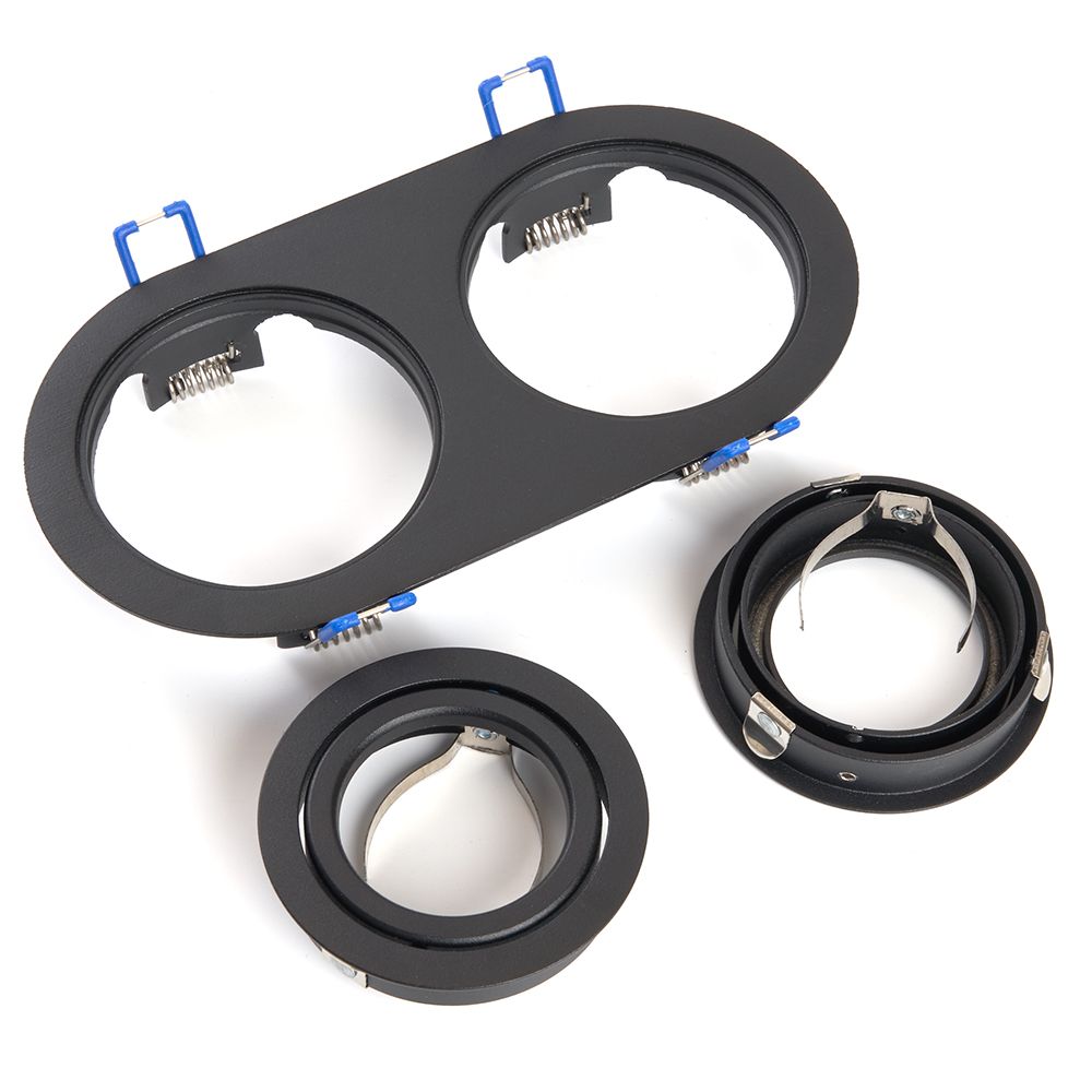 Светильник потолочный встраиваемый, DL2812 MR16 50W G5.3 "прямоугольник", черный