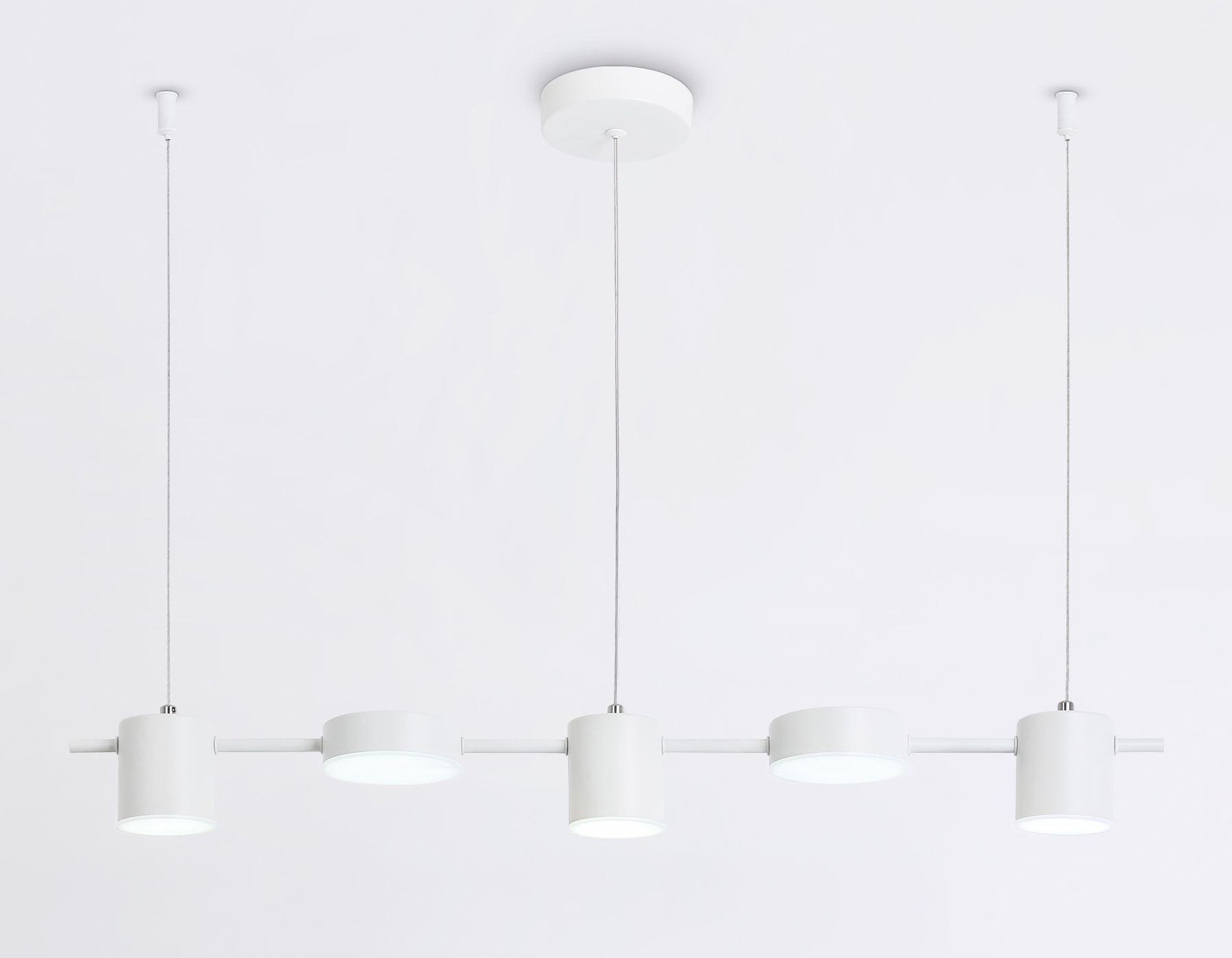 Подвесной светильник Ambrella FL51678/5 WH белый 3000K/4200K/6400K 25W 790*100*1000 (Без ПДУ) Подвесной светильник Ambrella FL51678/5 WH белый 3000K/4200K/6400K 25W 790*100*1000 (Без ПДУ)