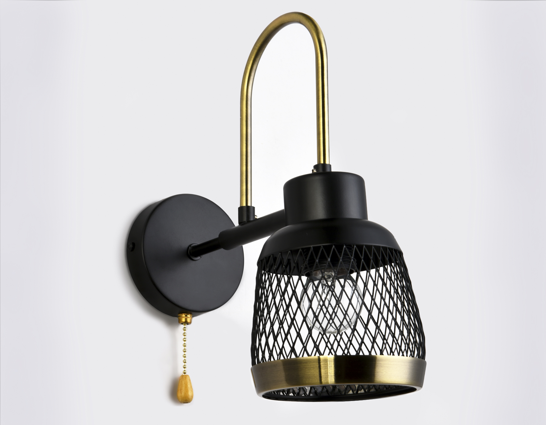 Настенный светильник Ambrella с выключателем TR8008 бронза/черный E14 max 40W 310*125*270