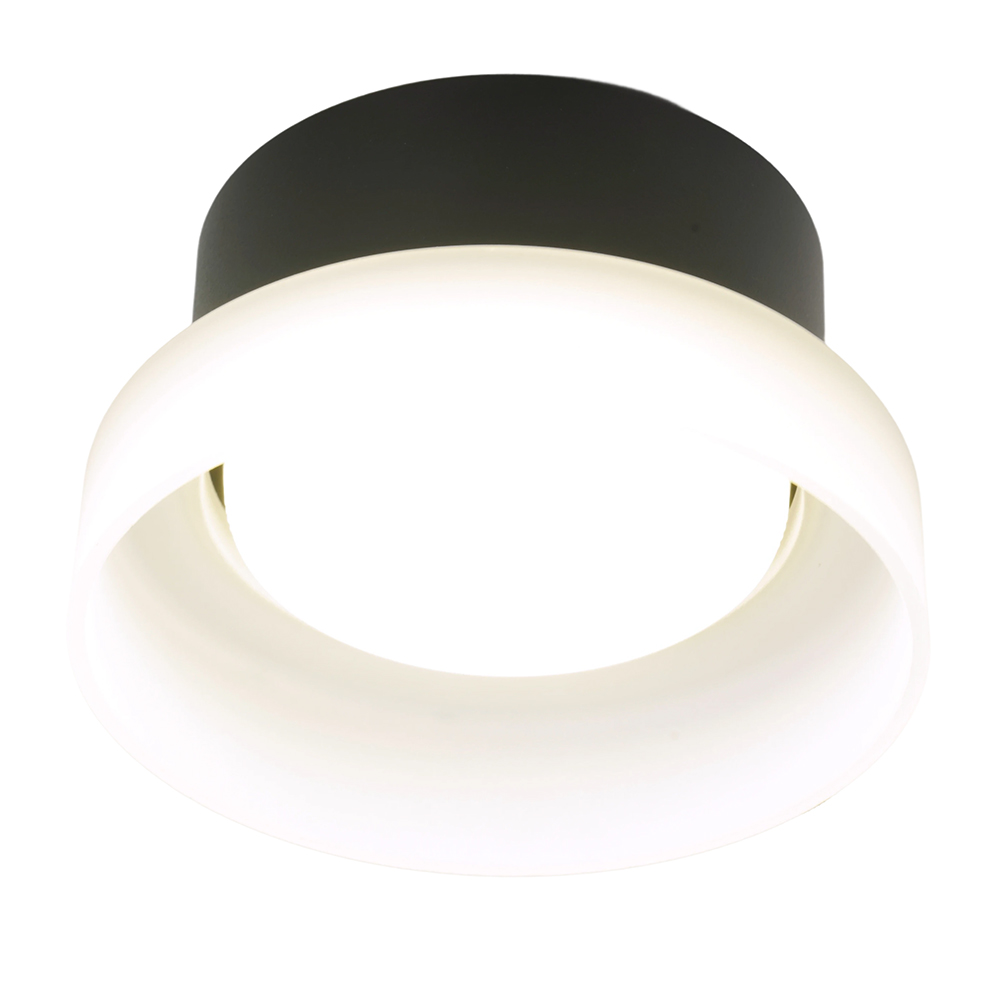 Светильник потолочный Feron HL460 Barrel OPAL 12W, 230V, GX53, черный