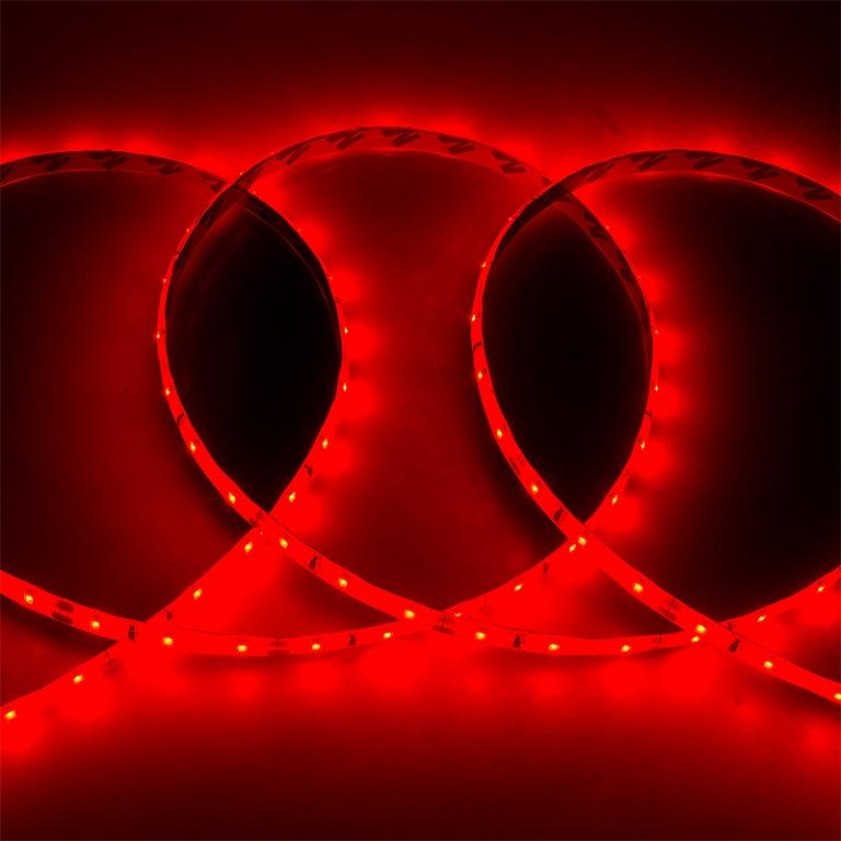 Лента светодиодная GENERAL 4.8 Вт/м 12V IP65 красный (2835, 60 диодов/м, 300 диодов/5м) (катушка 5м)
