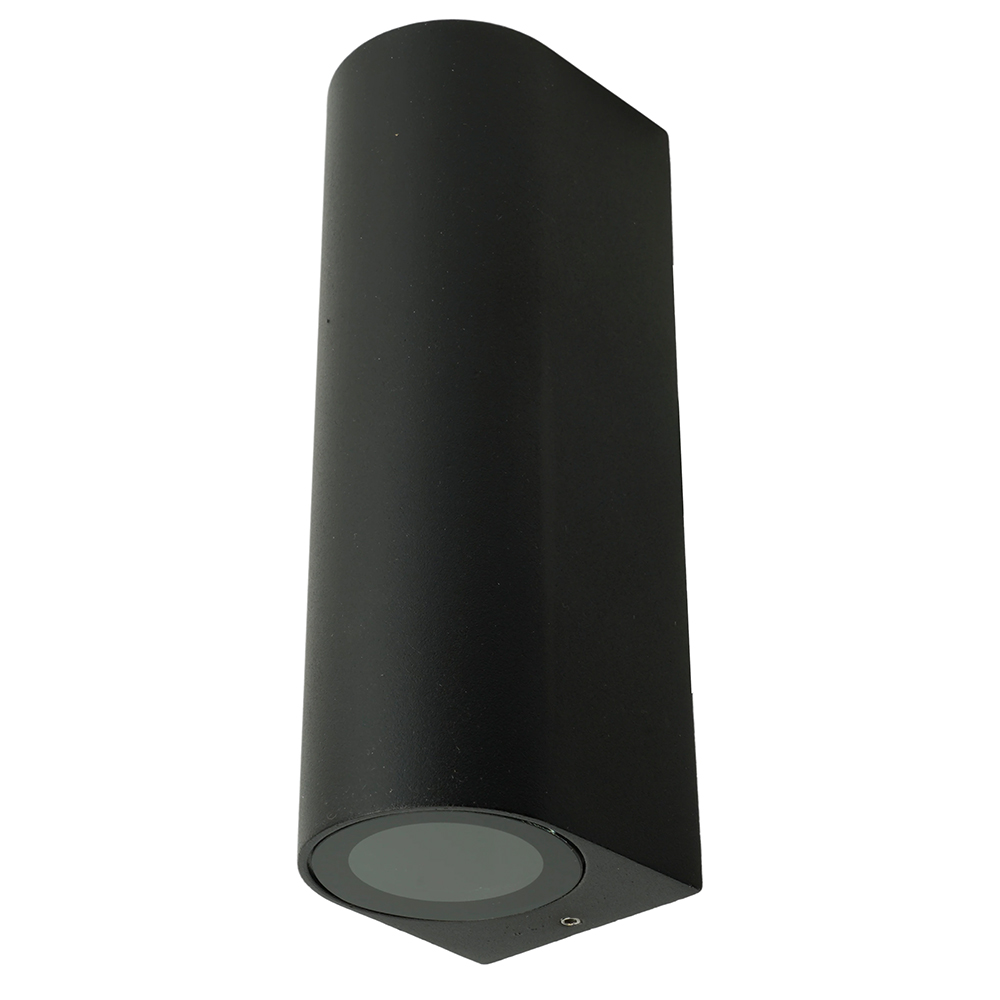 Светильник садово-парковый Feron DH024, на стену, 2*GU10 MR11 230V, черный