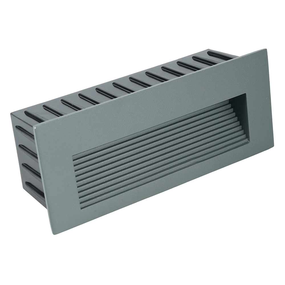 Светодиодный светильник Feron LN012-1 встраиваемый 5W 4000K, IP65, серый