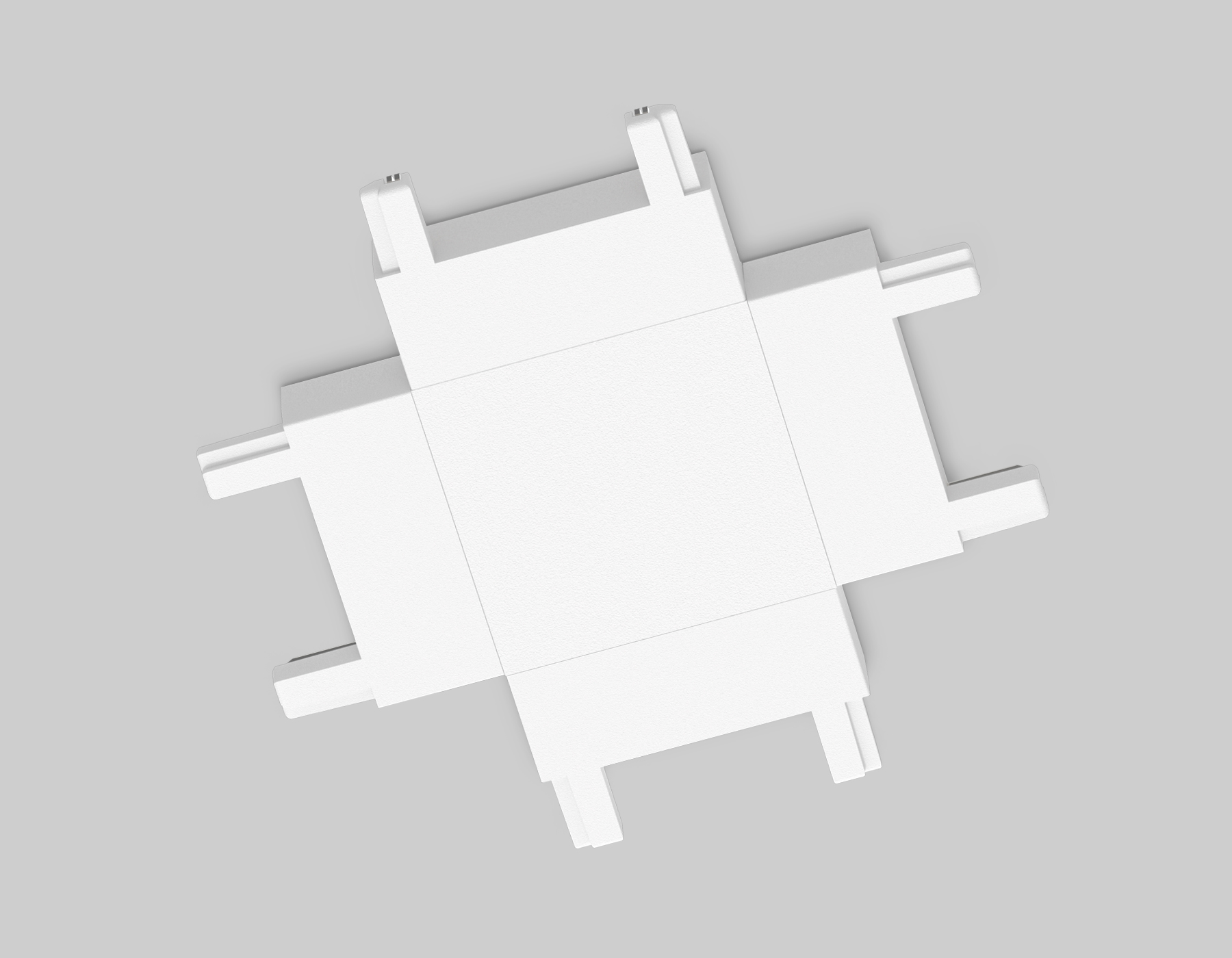 Коннектор X-образный для шинопровода Magnetic Ultra Slim Ambrella GV1124 WH белый 46*46*6