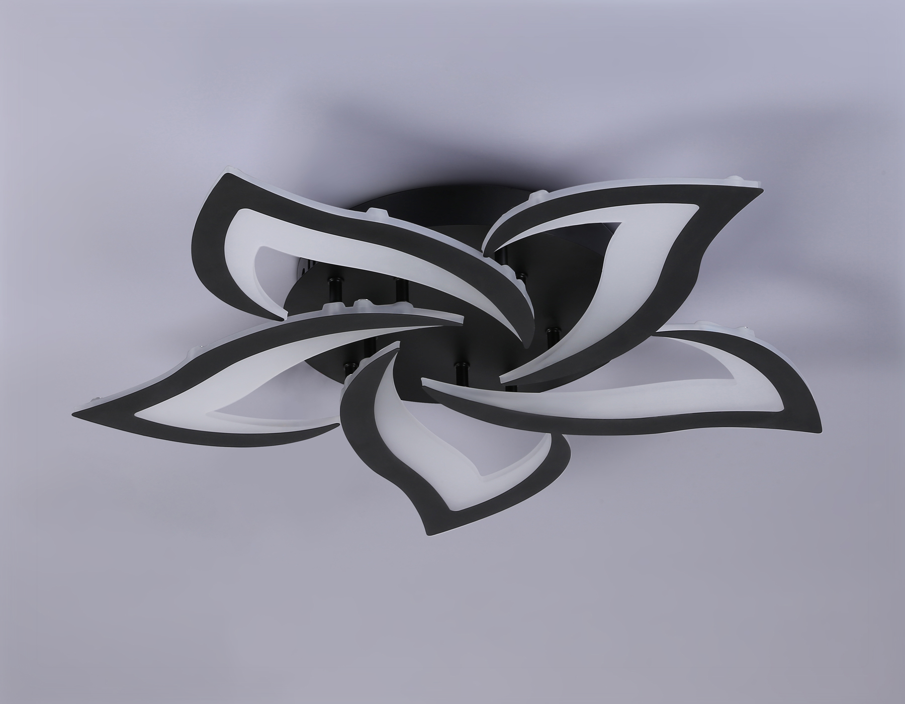 Подвесной светильник FA4472/5 BK белый 56W 3000K/4200K/6400K D640*80 (ПДУ ИК)