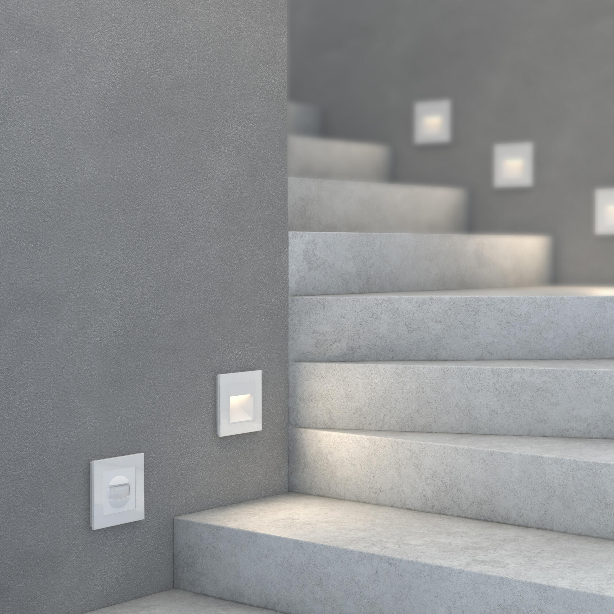 Датчик движения 500 Вт, двухпроводный WERKEL (белый) W1155101