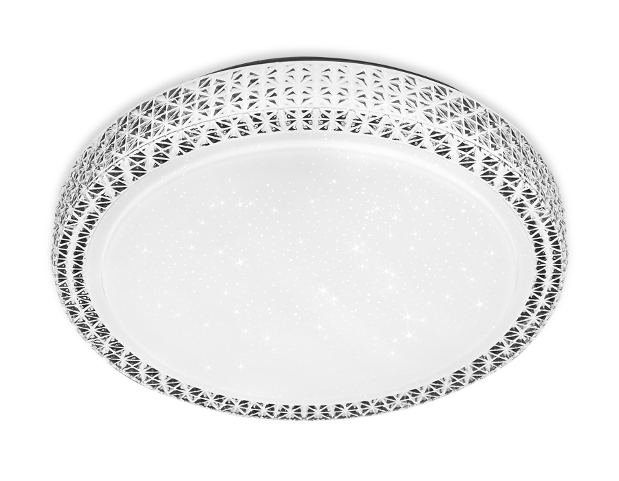 Потолочный управляемый светильник Ambrella Crystal FF86 WH 72W белый